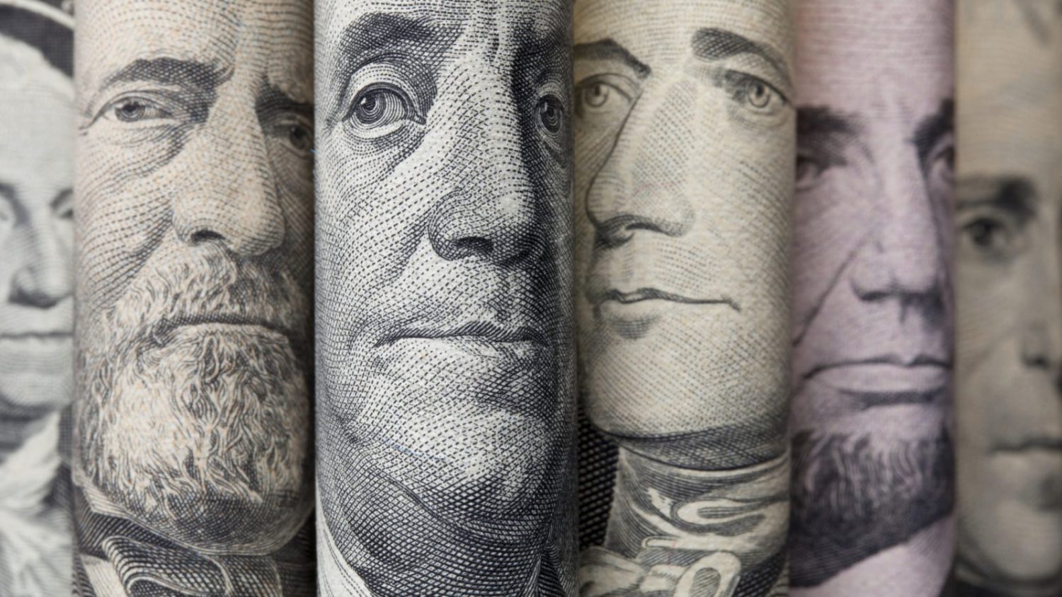Rolled Up American Currency 